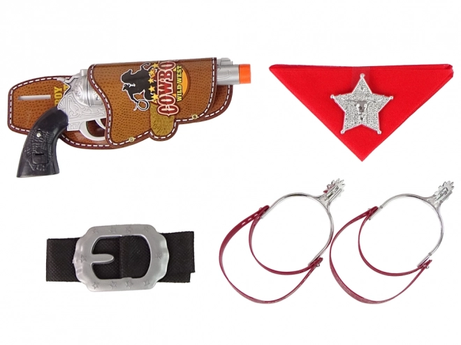 Kit de shérif cow-boy Fusil à pompe Revolver