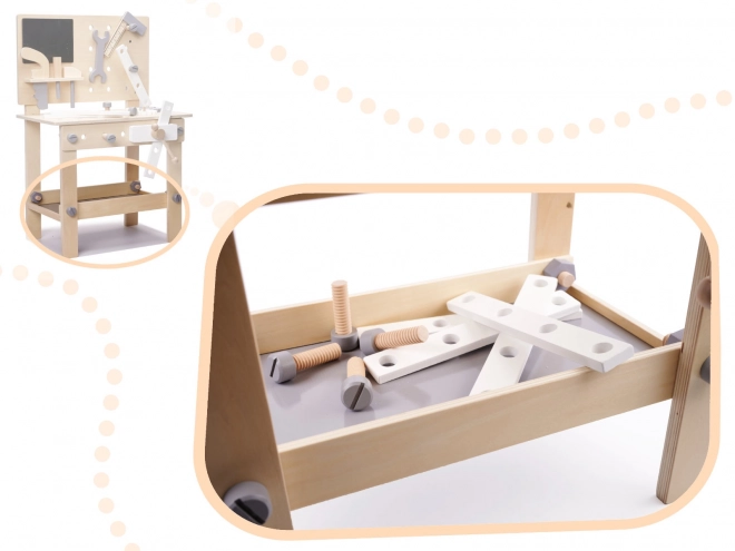 Atelier en bois avec outils