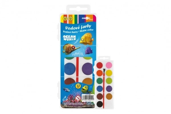 Peintures à l'eau Ocean World avec pinceau