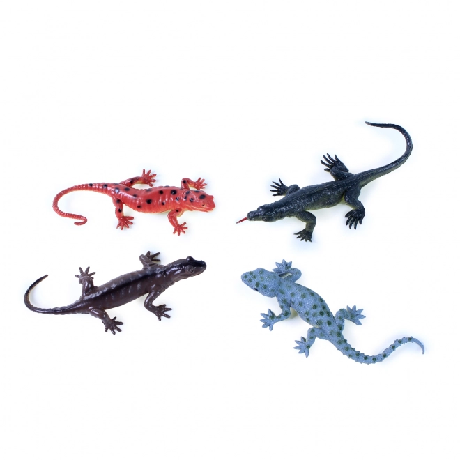 Set de Lézards Colorés 4 Pièces