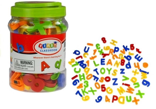 Lettres Magnétiques en Pot Alphabet 78 Pièces