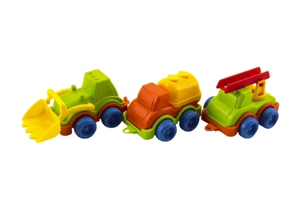 Véhicule miniature en plastique 10-12cm à roue libre, mélange de types