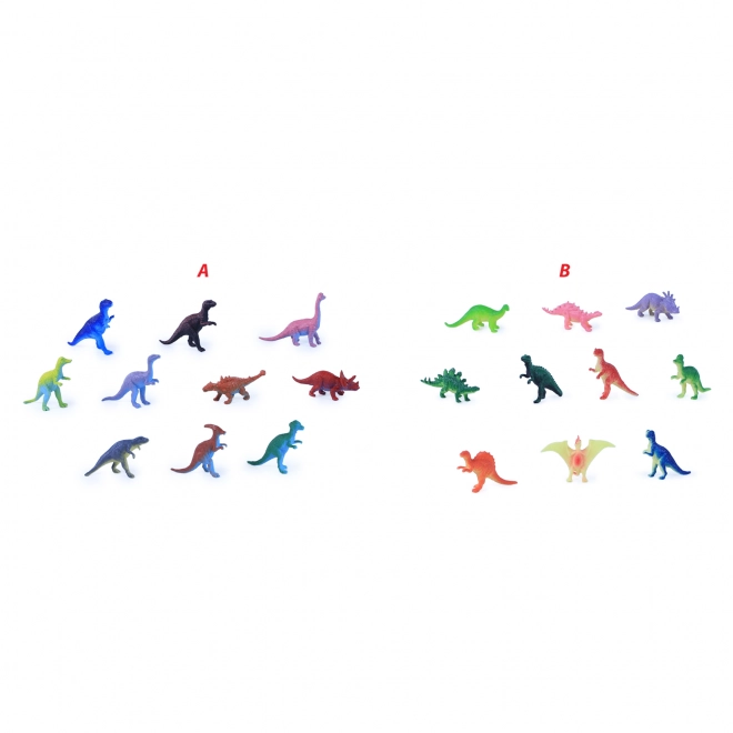 Ensemble de 10 figurines de dinosaures colorées pour enfants
