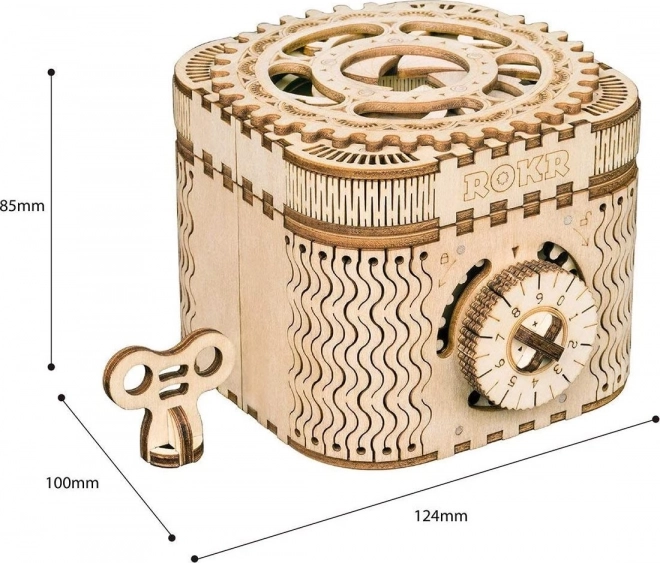 Puzzle mécanique en bois 3D RoboTime Boîte à bijoux