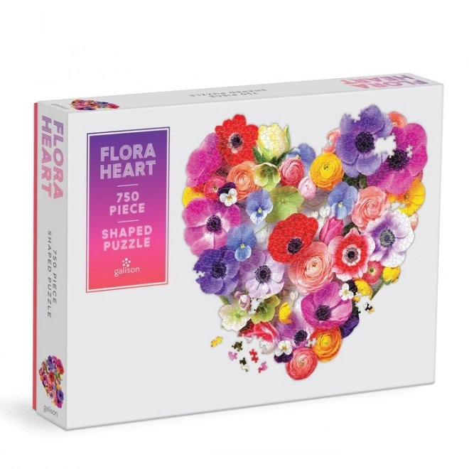 Puzzle Galison Cœur fleuri 750 pièces