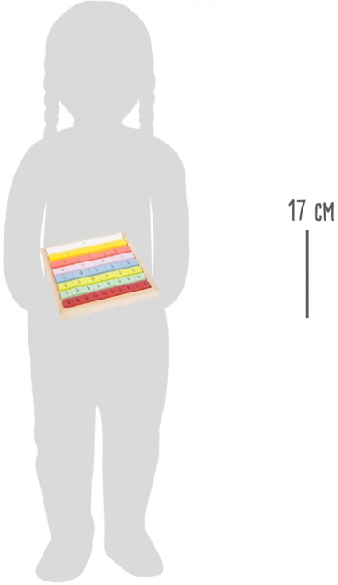 Tableau éducatif Small Foot coloré fractions