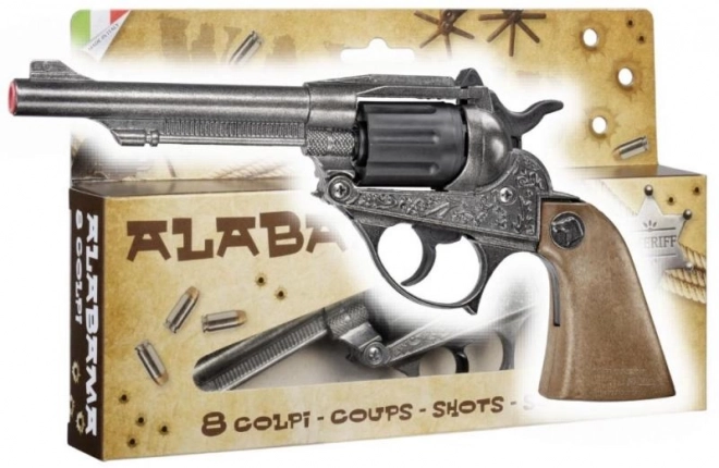 Pistolet à capsules de cow-boy huit coups