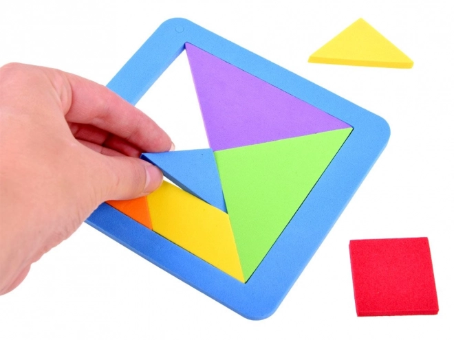 Tangram coloré en mousse douce