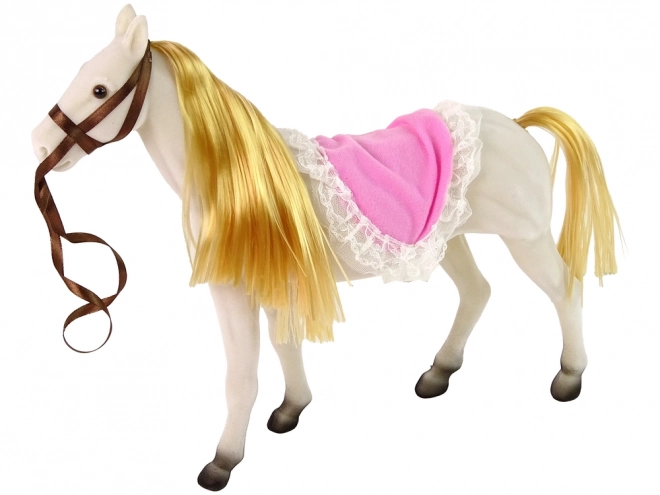 Marionnette princesse avec cheval blanc