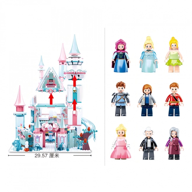 Château de glace pour fées d'hiver