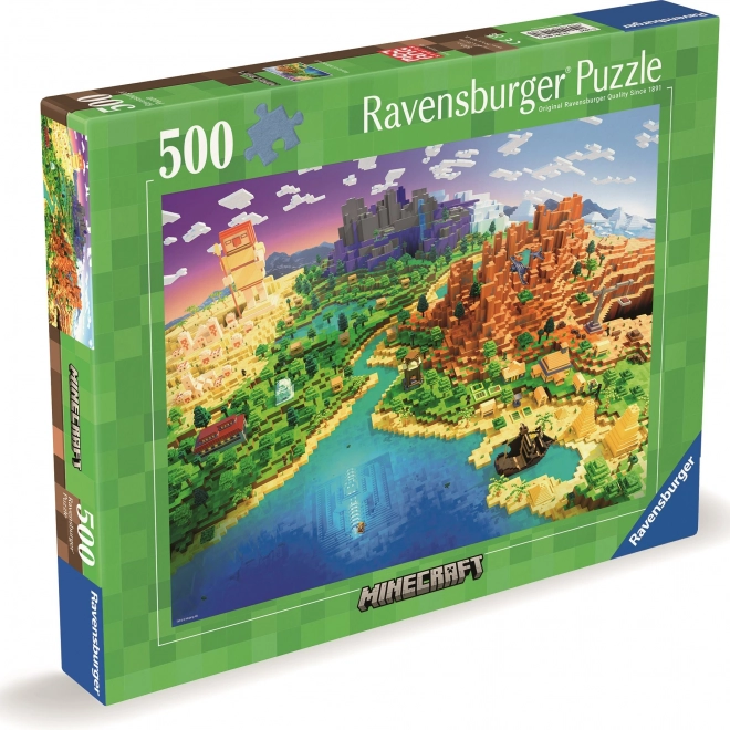 Puzzle Minecraft 500 pièces de Ravensburger