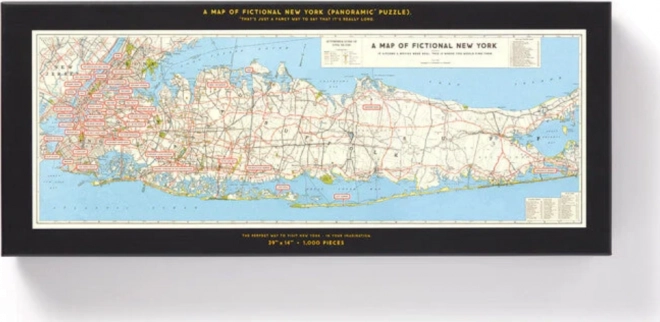 Puzzle panoramique Carte du New York du cinéma 1000 pièces GALISON