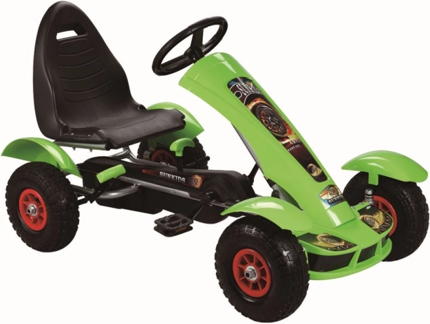 Kart à pédales vert