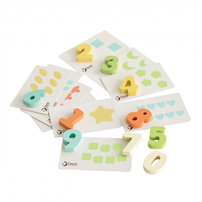 Chiffres et cartes colorés
