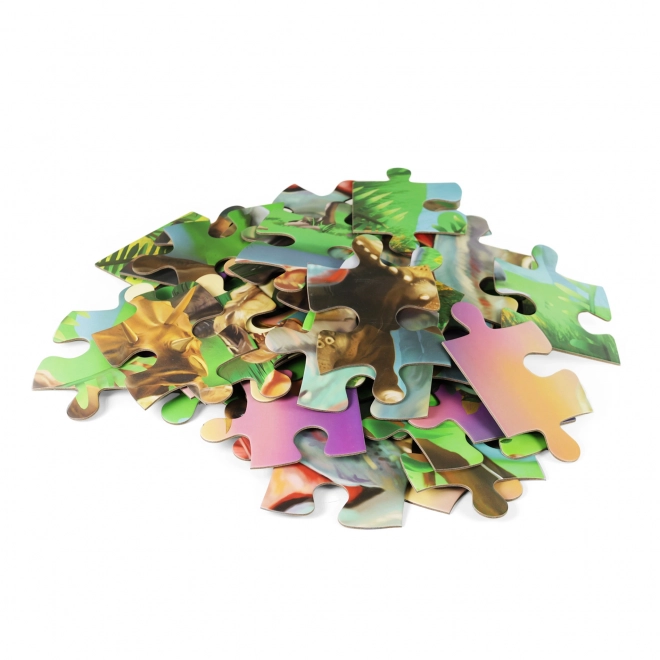 Maxi puzzle avec dinosaures - 54 pièces 87 x 58 cm