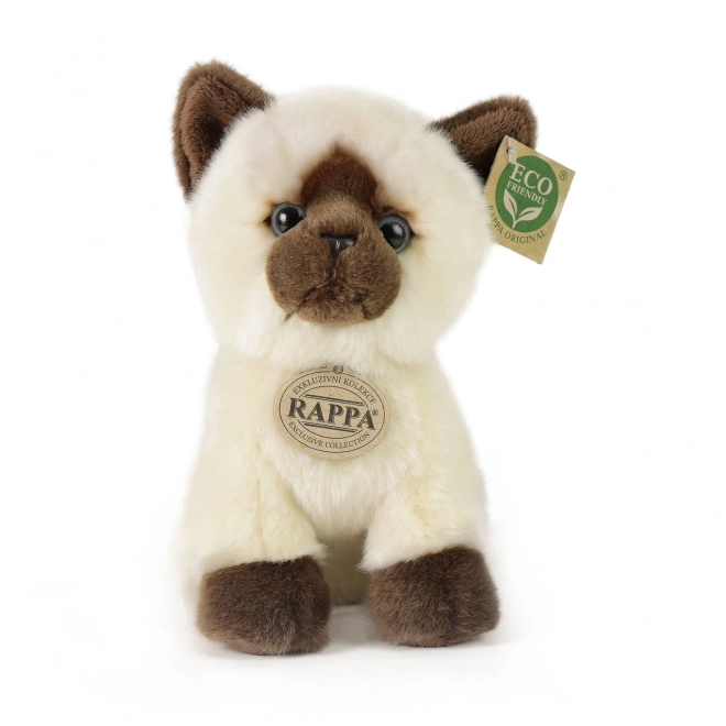 Chat siamois en peluche 18 cm écologique