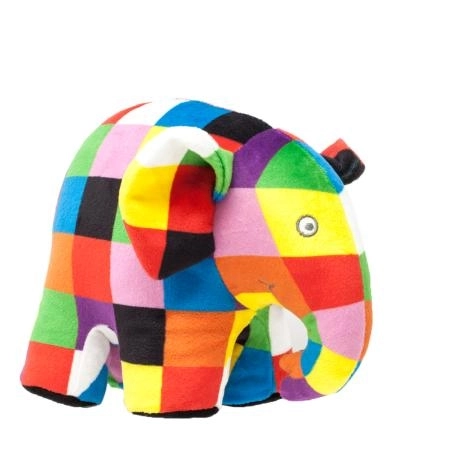 Jouet en peluche éléphant arc-en-ciel Elmer