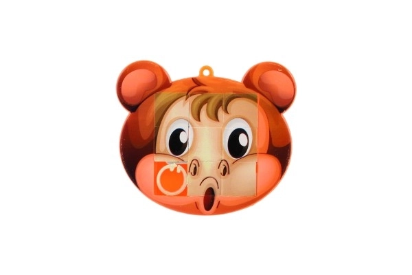 Puzzle coulissant en plastique 7x6cm animaux, mélange de types dans un sachet