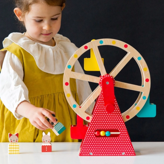 Petit Collage Grande roue en bois