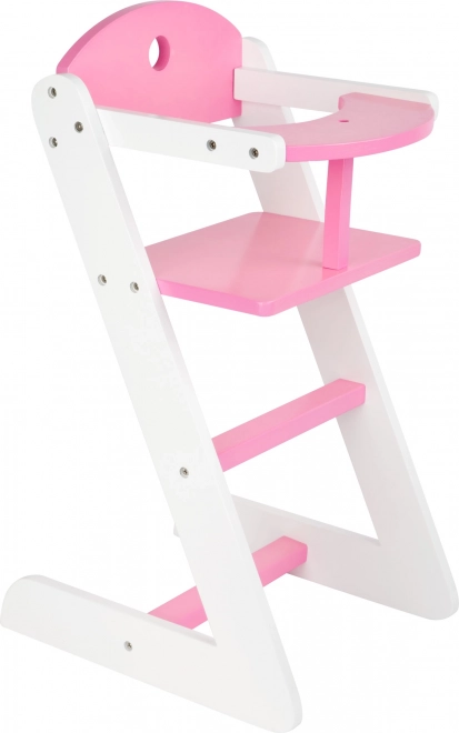 Chaise haute en bois Small Foot pour poupées