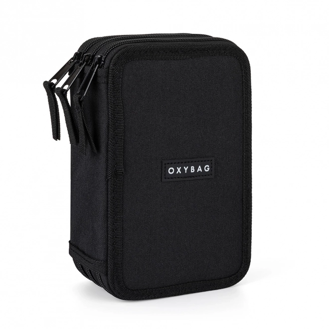 Trousse scolaire à trois niveaux UNICOLOR noire