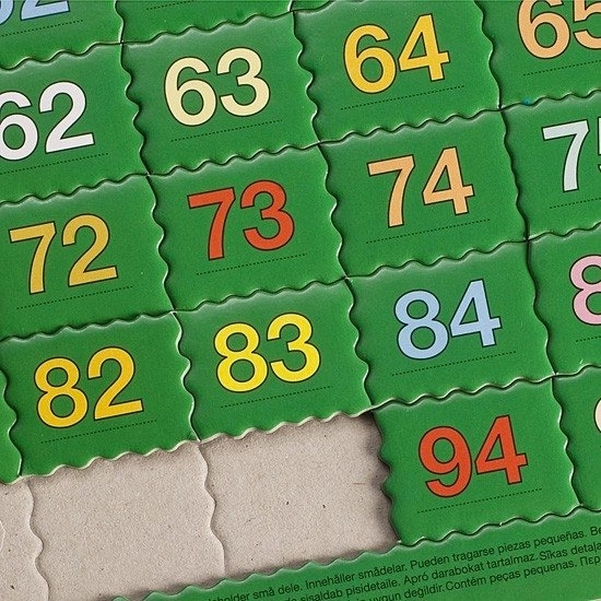 Puzzle éducatif Larsen Compter jusqu'à 100
