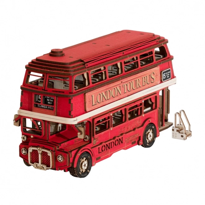 Puzzle en bois 3D bus à impériale londonien