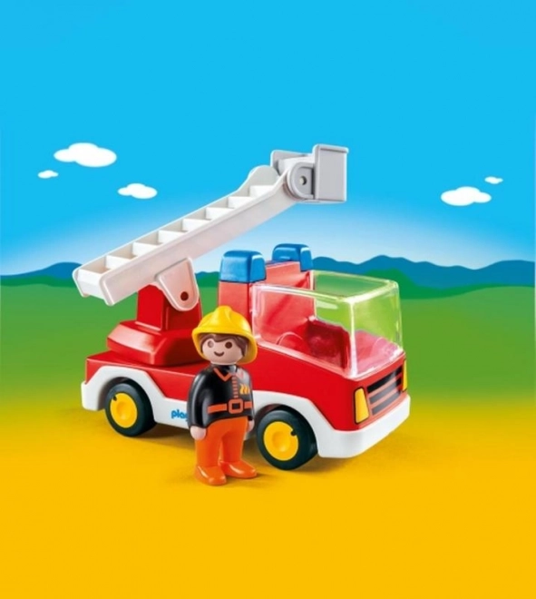 Voiture de pompier Playmobil 1.2.3