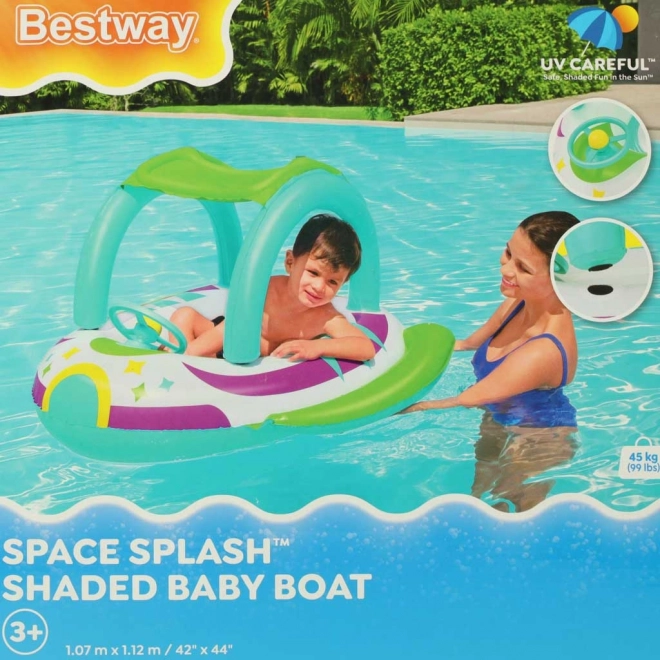 Bateau gonflable pour enfants avec volant et pare-soleil Bestway