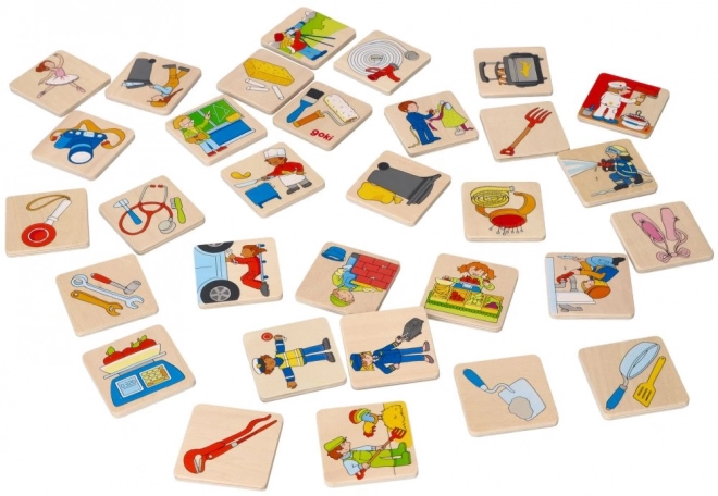 Jeu de mémoire des métiers
