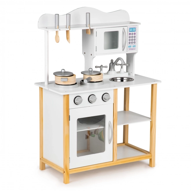 Cuisine en bois pour enfants avec accessoires Ecotoys