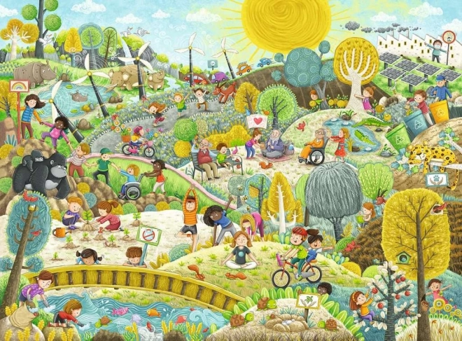 Puzzle Durabilité XXL 200 pièces