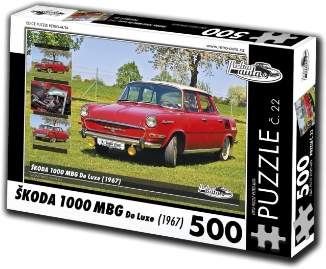 RETRO-AUTA puzzle Škoda 1000 MBG De Luxe 500 pièces