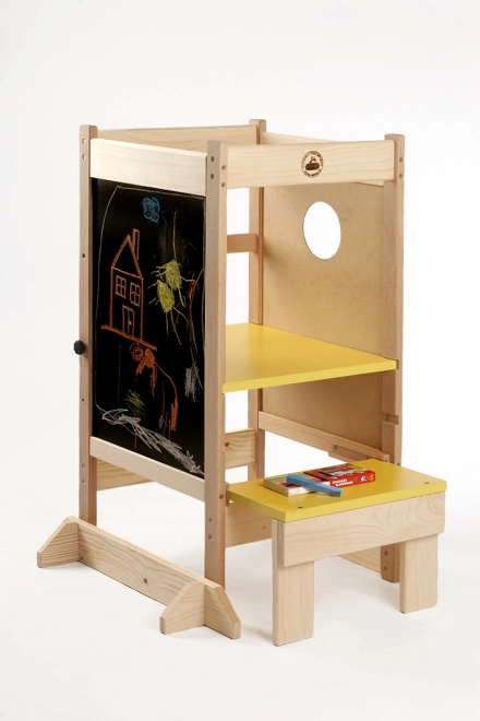 Tour d'apprentissage en bois multifonctionnelle