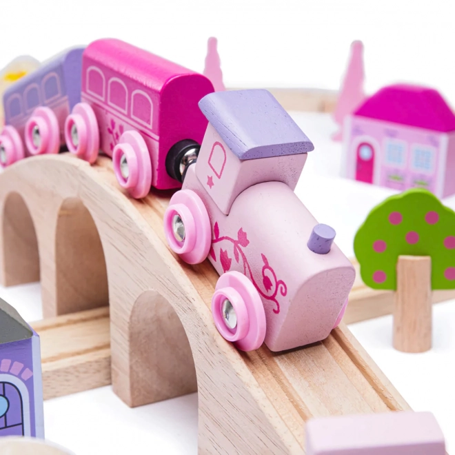 Bigjigs Rail Grande voie ferrée en bois de princesse