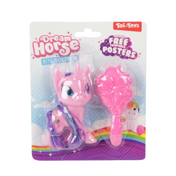 Mini Licorne à Brosser avec Peigne 10 cm
