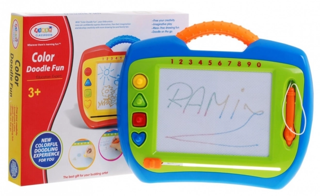 Puzzle Heureux pour Enfants 3+ Jouet créatif + stylet + 4 tampons + dessins en 4 couleurs