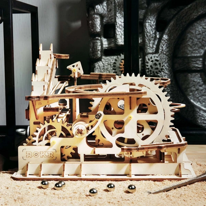 Puzzle 3D en bois Rokr Piste à billes Parkour