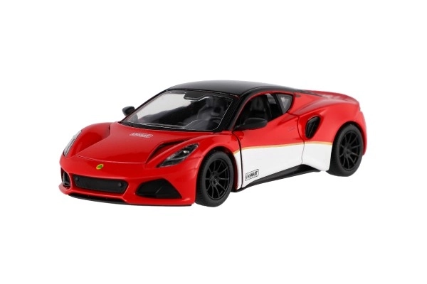 Auto Kinsmart Lotus Emira 1:38 métal/plastique 12,5cm 3 couleurs à rétrofriction 12pcs en boîte