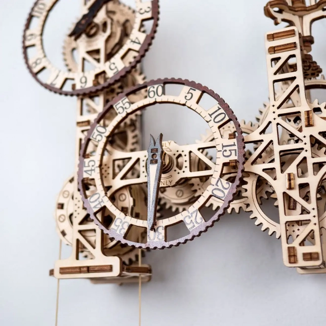 WOODEN CITY Puzzle 3D Horloge murale Steampunk 269 pièces