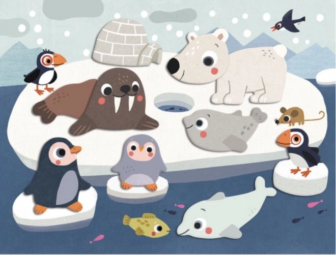DJECO Première collage pour les plus petits Animaux