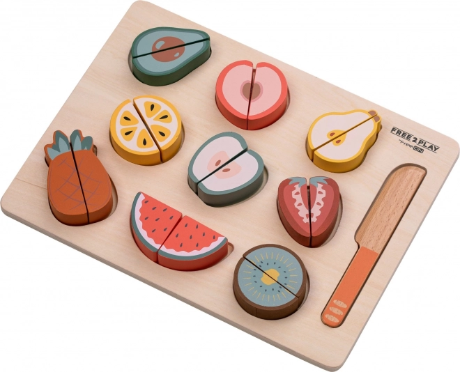 Ensemble de fruits à découper pour enfants