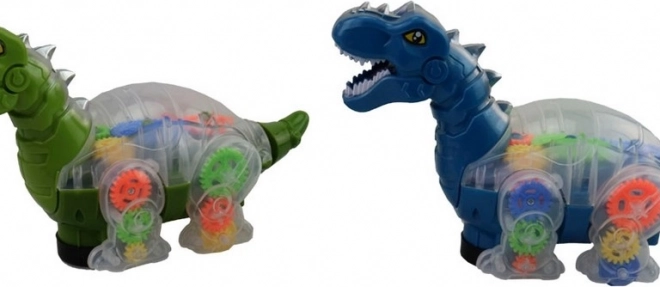 Dinosaure avec lumière et musique à piles