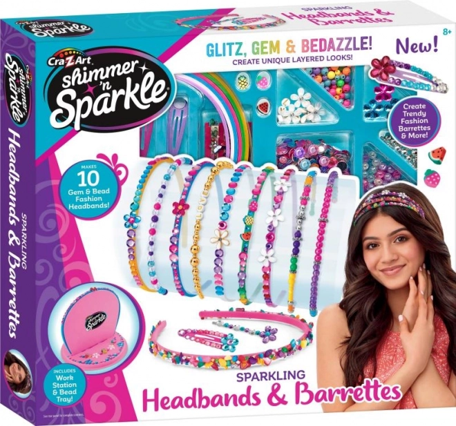 Serre-têtes et barrettes scintillants pour enfants