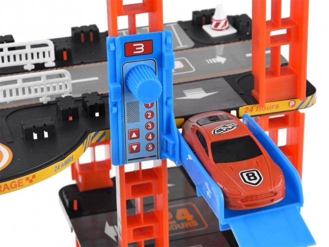 Parking à étages avec ascenseur et 4 véhicules