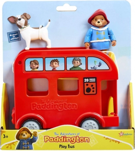 Ensemble de jeu Paddington avec bus rouge