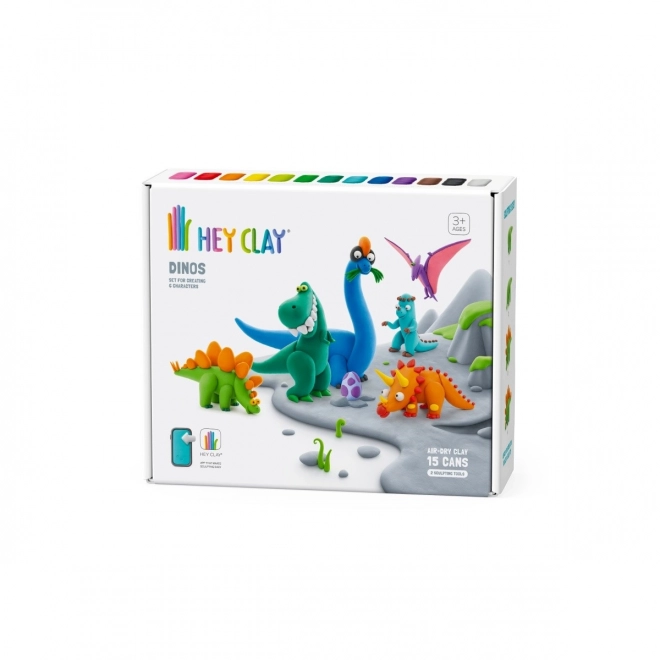 Kit Hey Clay en plastique dinosaures
