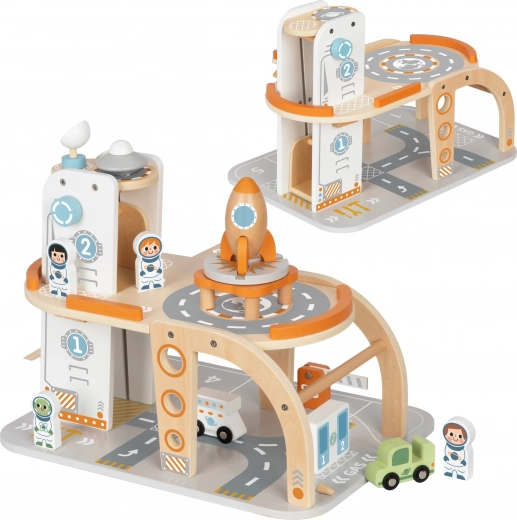 Station multi-niveaux avec rampes