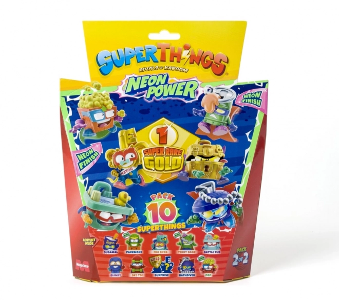 Figurine de collection SuperThings NeonPower - set de 10 pièces