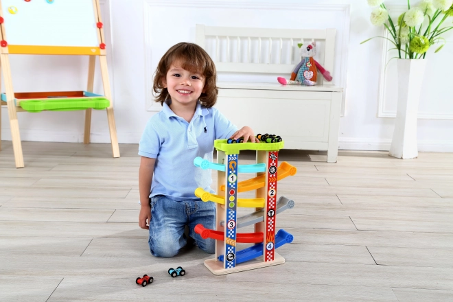Tooky Toy Toboggan coloré pour voitures